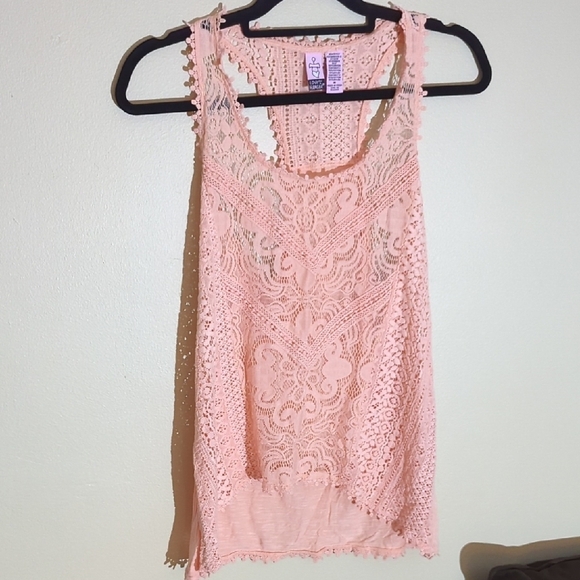 Love on a Hanger Pink Cropped Embellished Tank Top - Picture 2 of 9